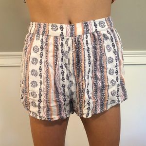 Flowy patterned shorts